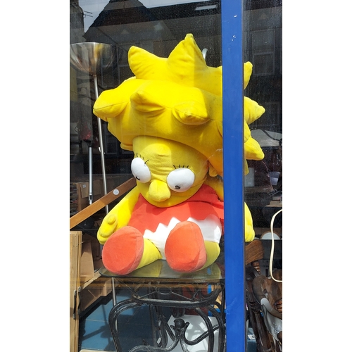 45 - Large Lisa Simpson Cuddly Toy, Slightly Grubby To Back Of Head