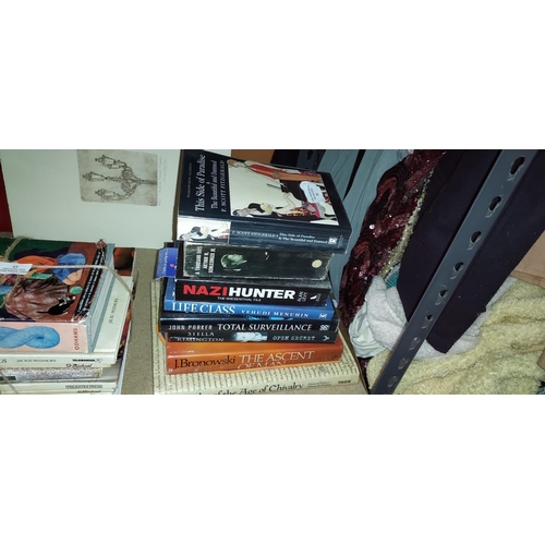 17 - Stack Of Various Books Including Nazi Hunter Etc