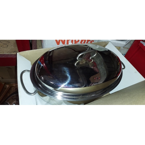 242 - Extra Large German Stainless Steel Casserole Dish