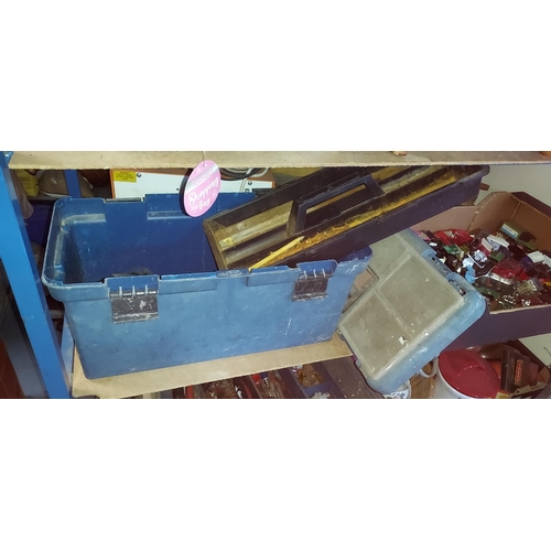 29 - Tool Box With Various Tools And Drill Bits