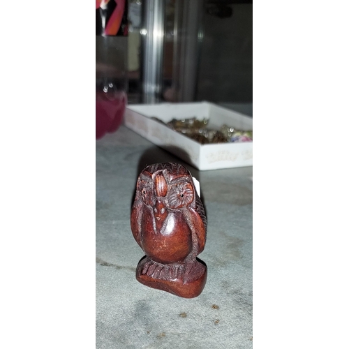 318 - Owl Netsuke