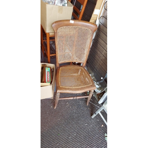 37 - Rattan Seated And Backed Chair