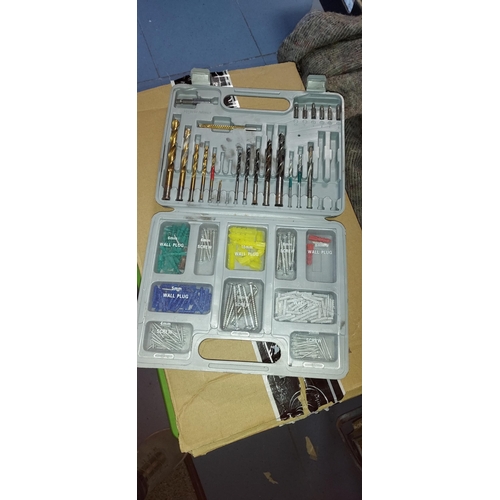 29 - Tool Box With Various Tools And Drill Bits