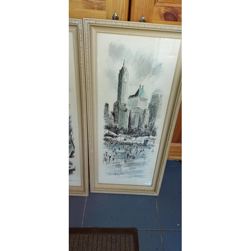 34 - Pair Of New York Prints