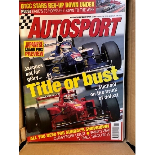 69 - Autosport Magazines, 7 Boxes With Approximately 50 Magazines Each. Various Years Including 1999, 199... 