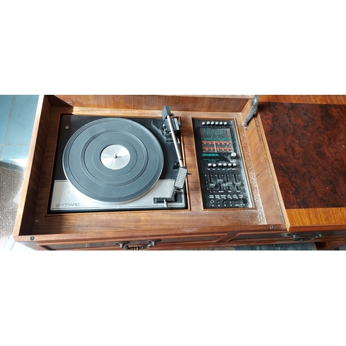 90 - Dynatron Stereo Recorder And Radio With Garrard Sp25 Mk4 Record Player, Encased In Wooden Table With... 