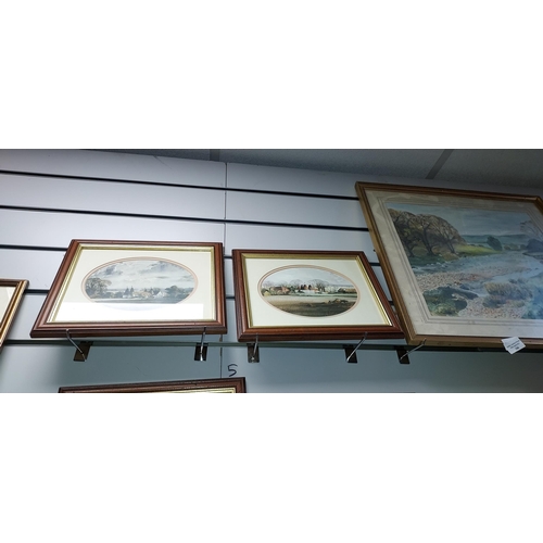 104 - 4 Small Framed Engravings. 3 Are Oast Houses, 1 Is Farming Scene