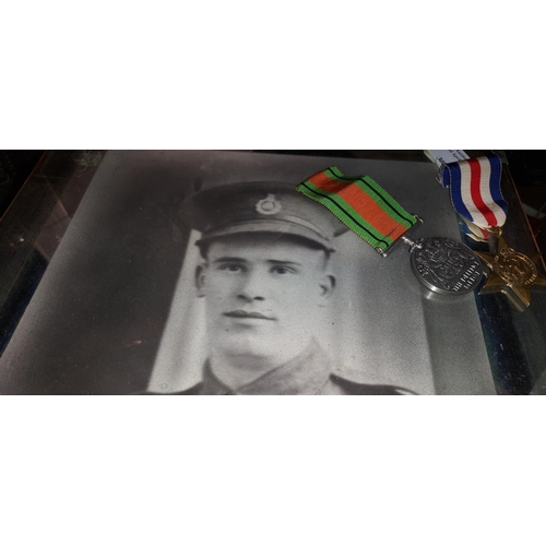 308 - 4 War Medals, Plus De Mob Papers And Picture Of William George Brooker Registration No. Pox102772