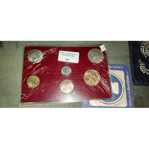 357 - 1967 Coin Set In Red Case