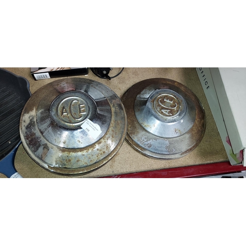 155 - Pair Of Ace Hubcaps