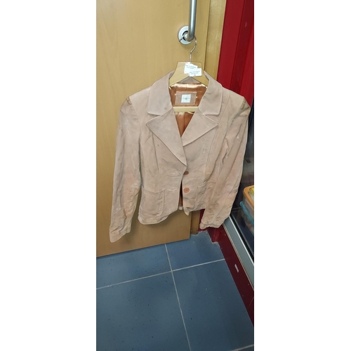 16 - Suede Coral/Beige New Look Ladies Jacket Size 12