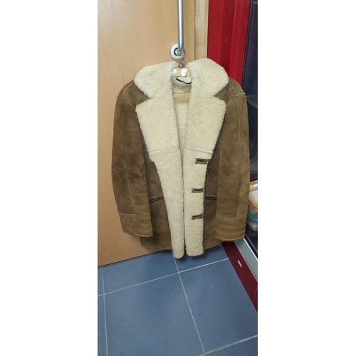 19 - Sheepskin Coat Size Medium