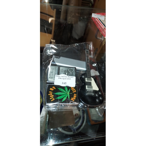 Bag Of 4 Collectable Lighters