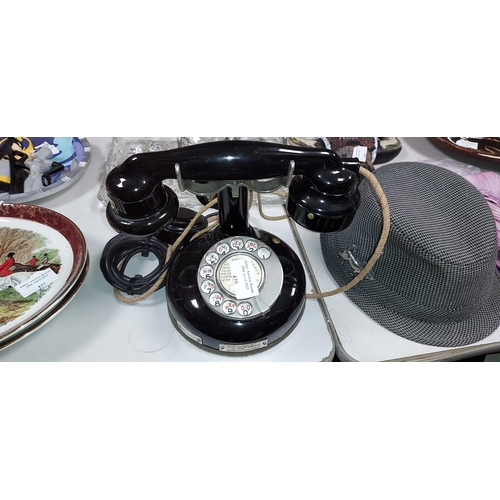 439 - Vintage Dial Up Telephone With Extra Listening Piece