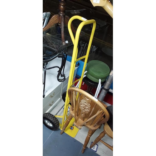 47 - Yellow Marksman Quality Tools Sack Barrow Hand Truck Trolley