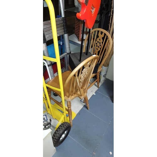 50 - Pair Of  Wheel Back Chairs