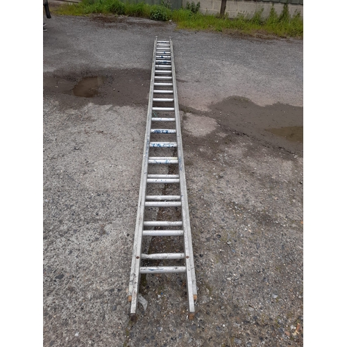 665 - Large Industrial 10Mtr Ladder In 2 Parts Each 5.4Mtrs Long