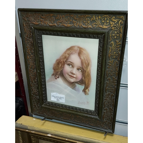 102 - Small Framed Signed Photo Of A Little