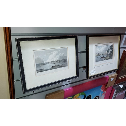 113 - 2 Small Framed Engravings Of Chatham