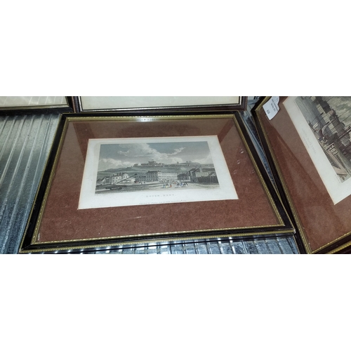 616 - Set Of 4 Framed Engravings Of Dover