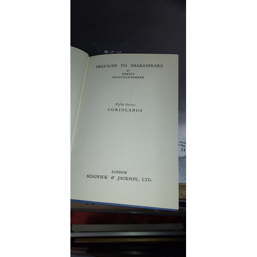 12 - 5 Books Prefaces To Shakespeare By Granville -Barker 1St To 5Th Series, Includes Hamlet, Lear, Romeo... 