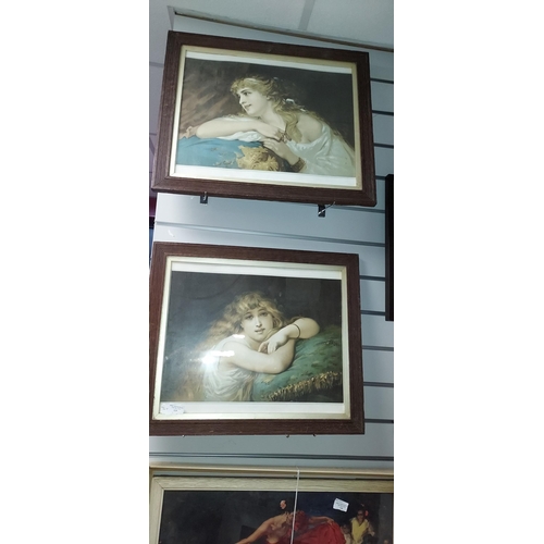 125 - 2 Framed Pears Prints Of Young Ladies