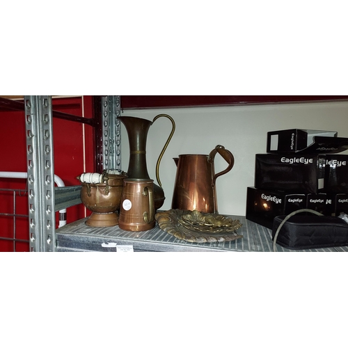 129 - Selection Of Brass And Copper Ware