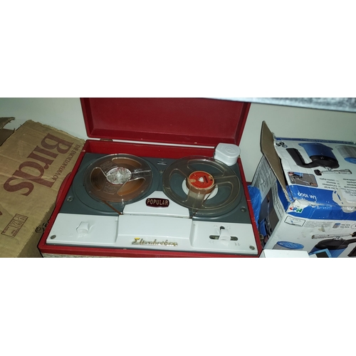 145 - Vintage Dansette Style Reel To Reel Elizabethan Popular