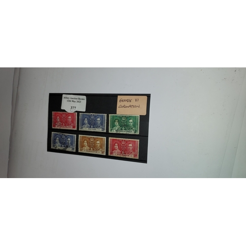 377 - George V1 Coronation Stamps