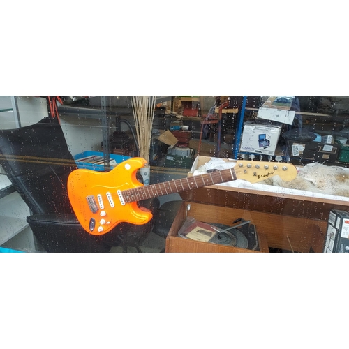 39 - Genuine Guitar On Stand Can Be Used As Shop Display Can Be Used As A Accoustics Guitar No Inners
