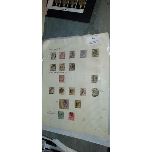 545 - Sheet Of Edward V11 Transvaal Stamps