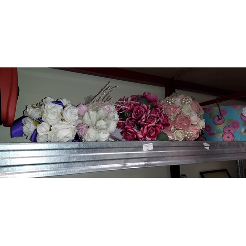 560 - 4 Artificial Wedding Bouquets