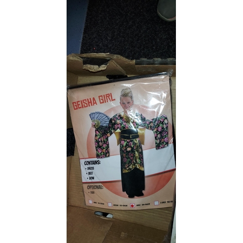 219 - Box Of Childrens Dress Up Costumes In Packaging