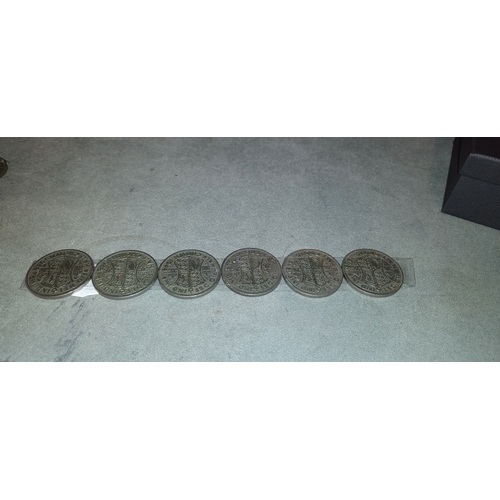 325 - 6 1967 Crown Coins