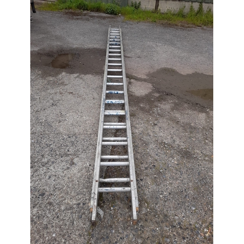 621 - Large Industrial 10Mtr Ladder In 2 Parts Each 5.4Mtrs Long