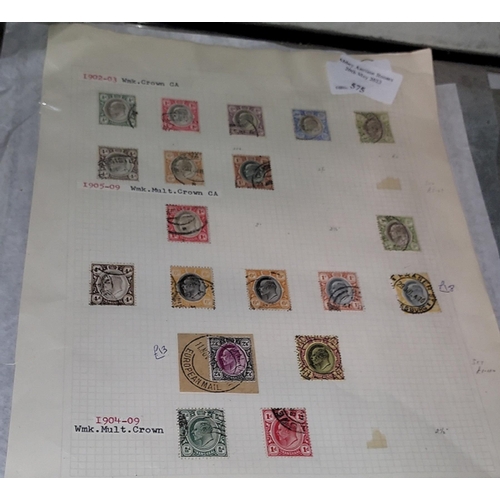 575 - Sheet Of Edward V11 Transvaal Stamps