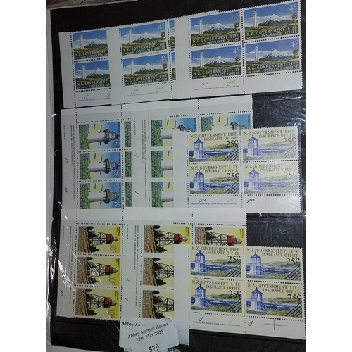 579 - Sheet Of New Zealand Lighthouse Block Stamps