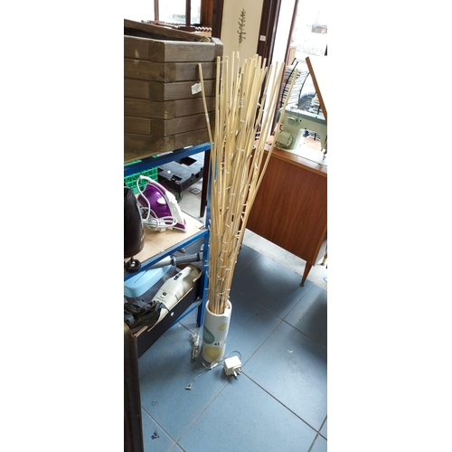 59 - Vase With Bamboo Sticks And Lights