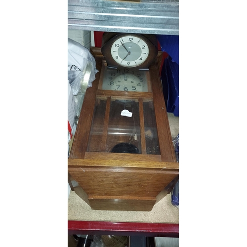 645 - Wall Clock Plus Mantle Clock For Spares