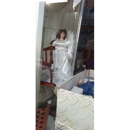 34 - Large China Doll Called Janice In Box Plus A Angel Doll