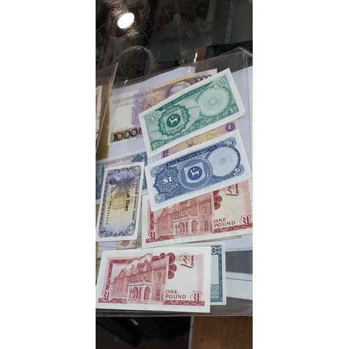 402 - 4 Sheets Of Vintage Bank Notes