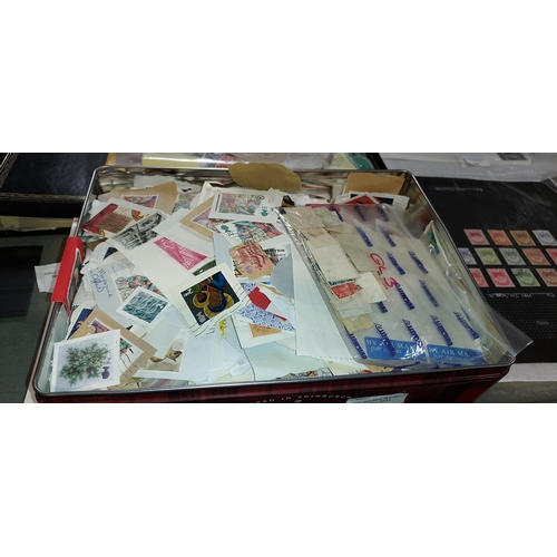 554 - Tin Of Stamps