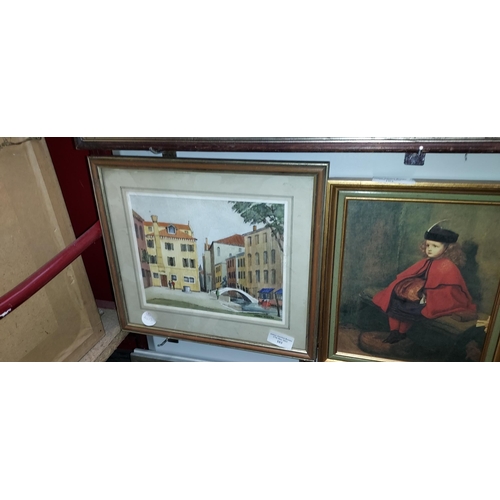 103 - Framed Signed Watercolour Of Venice