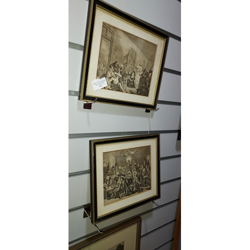 122 - 2 Small Framed Hogarth Prints