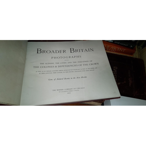 15 - 4 Old Photographic Books, 1894/95, Includes Beautiful Britain, Broader Britain & Famous Scenes, Wear... 
