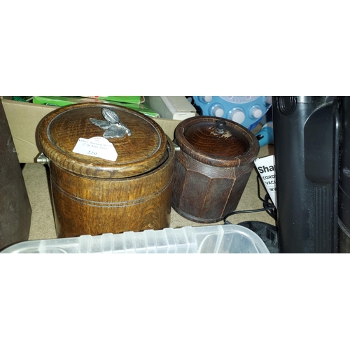 220 - 2 Wooden Tea Caddy'S