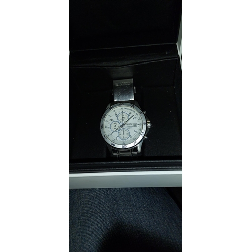 312 - Seiko Chronograph 1000M Waterproof Watch In Box