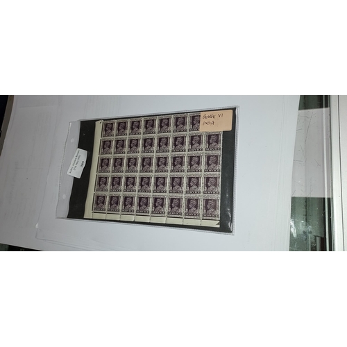 389 - Part Sheet Of George V1 India Stamps