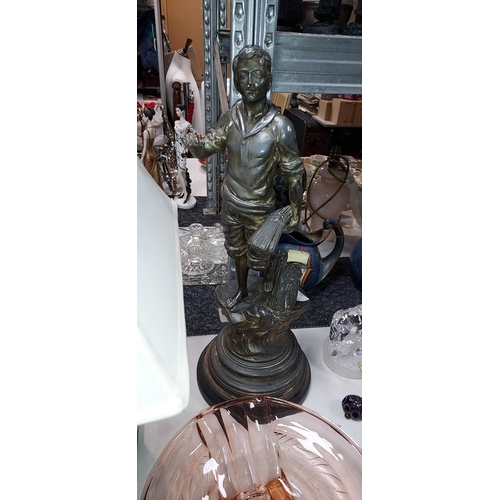 418 - Large Spelter Figurine