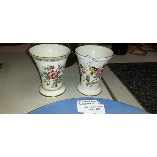 465 - Pair Of Coalport Beakers